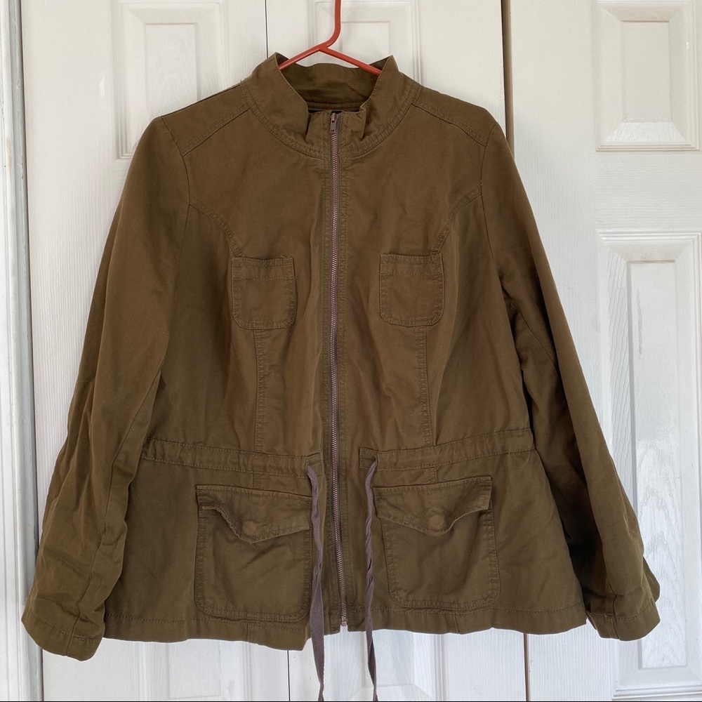 Lane Bryant Women's Olive Green coat size 14/16